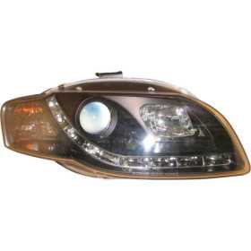 Jeu de Phares DRLLook pour Audi A4 B7 20052008  Noir