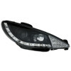 Jeu de phares DRLLook pour Peugeot 206 2002 dont GTi 1999  Noir