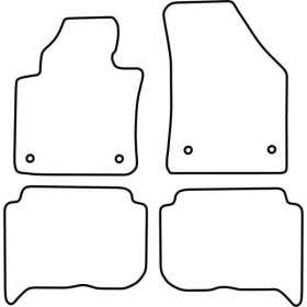 Tapis de voiture adaptés pour Volkswagen Touran 20072015 5Persons |...