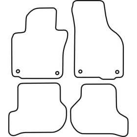 Tapis de voiture adaptés pour Volkswagen Golf V 20072008 | AutoStyl...
