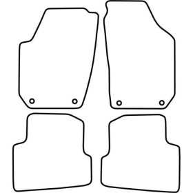 Tapis de voiture adaptés pour Skoda Fabia 20082014 | AutoStyle | Ta...