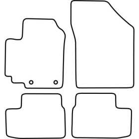 Tapis de voiture adaptés pour Opel Agila 2008 | AutoStyle | Tapis d...