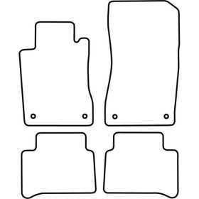Tapis de voiture adaptés pour Mercedes Classe E W211 20062009 | Aut...