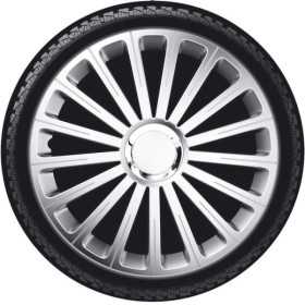 Ensemble denjoliveurs de roue 4 pièces Radical 15 pouces argent ann...