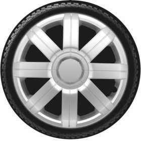 Jeu denjoliveurs de roue 4 pièces Sportive 13 pouces argent | AutoS...