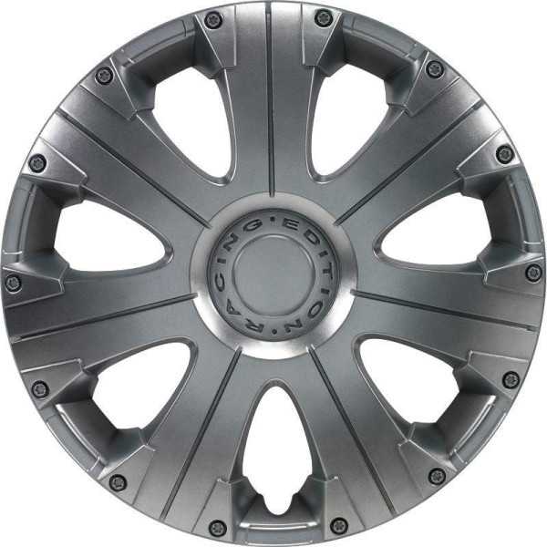 Jeu denjoliveurs de roue 4 pièces Racing 15 pouces argent