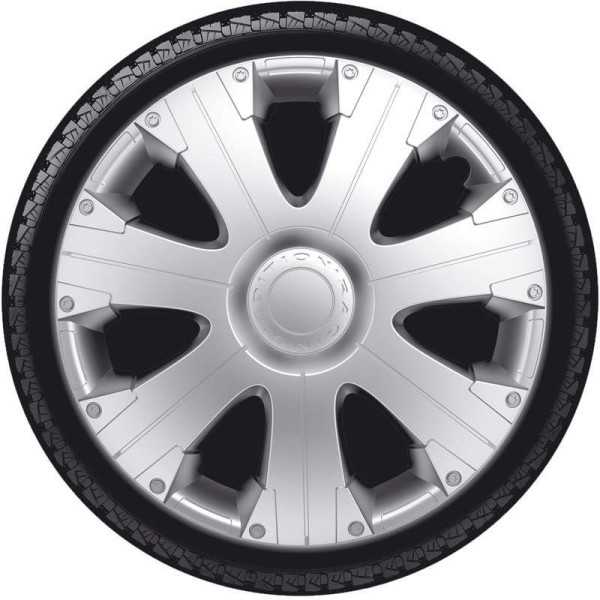 Jeu denjoliveurs de roue 4 pièces Racing 15 pouces argent | AutoSty...