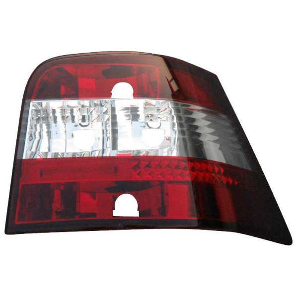 Jeu de feux arrière pour Volkswagen Golf IV 19982003 sans variante  RougeClair