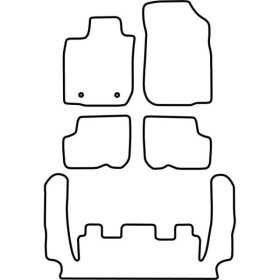 Tapis de voiture adaptés pour Dacia Logan MCV 20052013 7 personnes ...