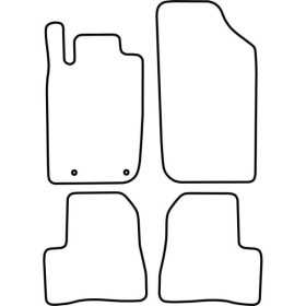 Tapis de voiture adaptés pour Peugeot 206 20072009 | AutoStyle | Ta...