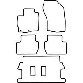 Tapis de voiture adaptés pour Mitsubishi Outlander 20072012 | AutoS...