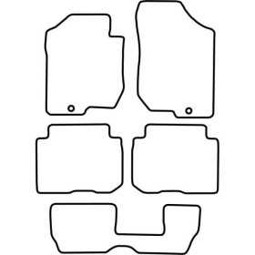 Tapis de voiture adaptés pour Kia Carens 20062011 7 personnes | Aut...