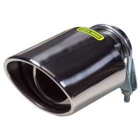 Embout déchappement en acier inoxydable  ovale 117x85mm  longueur 178mm  raccord 4564mm