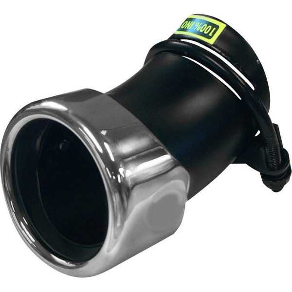 Embout déchappement en acier inoxydable  rond 76mm  réglable  raccord 4555mm