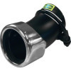 Embout déchappement en acier inoxydable  rond 76mm  réglable  raccord 4555mm