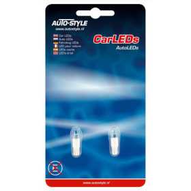 Lampes à instruments LED T5 12V Blanc lot de 2 pièces | AutoStyle |...
