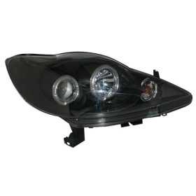 Jeu de phares pour Peugeot 107 20052014  Noir  avec AngelEyes