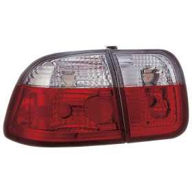 Jeu de feux arrière pour Honda Civic Sedan 19962001  RougeClair