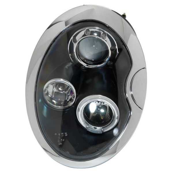 Jeu de phares pour BMW New Mini R50R53 20012006  Noir  avec AngelEyes