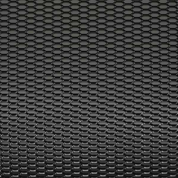 Maille racing aluminium noir  nid dabeille 12x6mm  125x25cm