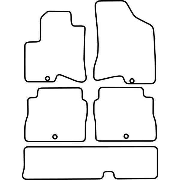 Tapis de voiture adaptés pour Hyundai Santa Fe 2006 7 personnes | A...