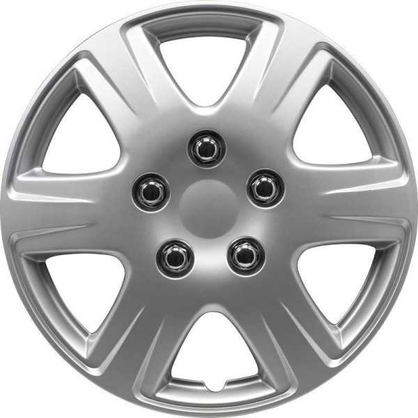 Ensemble denjoliveurs de roue 4 pièces Louisiana 13 pouces argent