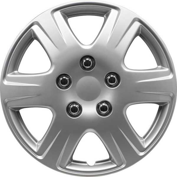 Ensemble denjoliveurs de roue 4 pièces Louisiana 15 pouces argent