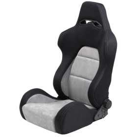 Siège sport Eco Soft  NoirGris  Dossier réglable des deux côtés  avec glissières