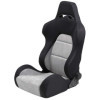 Siège sport Eco Soft  NoirGris  Dossier réglable des deux côtés  avec glissières