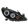 Jeu de phares pour Peugeot 307 20012005  Noir  avec AngelEyes