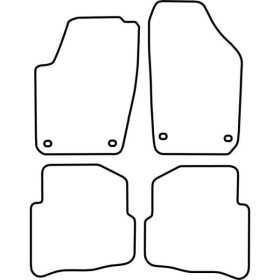 Tapis de voiture adaptés pour Volkswagen Polo 9N2 20052009 | AutoSt...