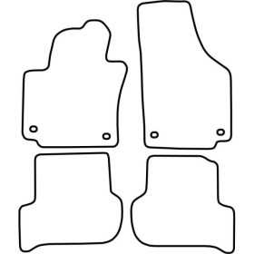 Tapis de voiture adaptés pour Volkswagen Golf Plus 20032007 | AutoS...