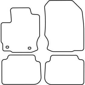 Tapis de voiture adaptés pour Mitsubishi Colt 3 portes 20042009 | A...