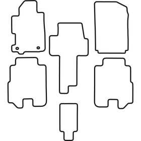 Tapis de voiture adaptés pour Honda FRV 20042010 6pcs | AutoStyle |...