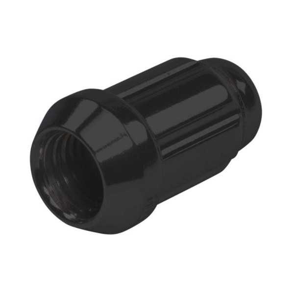 Ecrou de Roue M12x1.25 Noir  6 Cannelures  Conique