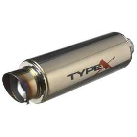 Echappement Sport Universel Type X50 Racing DualSound  Embout Angle  Titane