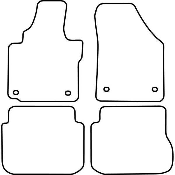 Tapis de voiture adaptés pour Volkswagen Caddy CombiVariant 5Person...