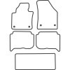 Tapis de voiture adaptés pour Volkswagen Touran 20032007 7Personen ...