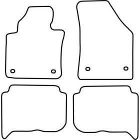 Tapis de voiture adaptés pour Volkswagen Touran 20032007 5Persons |...
