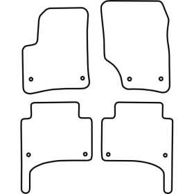Tapis de voiture adaptés pour Volkswagen Touareg 20022009 | AutoSty...