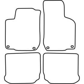 Tapis de voiture adaptés pour Volkswagen Golf IV 20012003 | AutoSty...