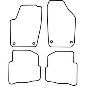 Tapis de voiture adaptés pour Volkswagen Polo 9N 20012005 | AutoSty...
