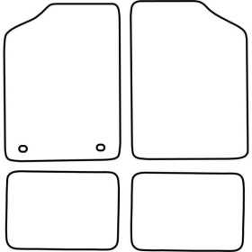 Tapis de voiture adaptés pour Volkswagen Golf I 19741983 | AutoStyl...