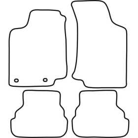 Tapis de voiture adaptés pour Volkswagen Golf III Vento 19921998 | ...