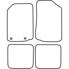Tapis de voiture adaptés pour Volkswagen Golf II Jetta II 19831992 ...
