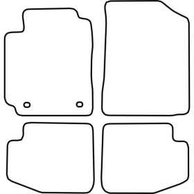 Tapis de voiture adaptés pour Toyota Yaris 3 portes 20032006 | Auto...