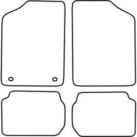 Tapis de voiture adaptés pour Suzuki Swift 19882005 | AutoStyle | T...