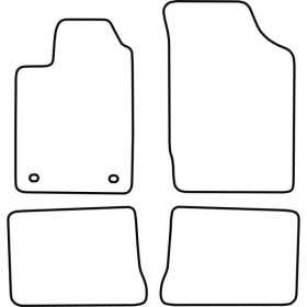 Tapis de voiture adaptés pour Renault Clio 19982001 | AutoStyle | T...