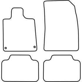 Tapis de voiture adaptés pour Peugeot 407 20042011 | AutoStyle | Ta...