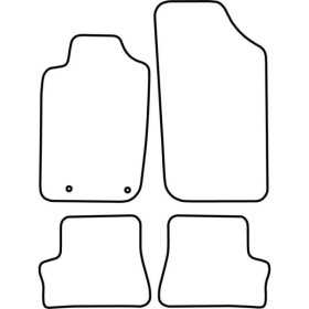 Tapis de voiture adaptés pour Peugeot 206 CC 20012007 | AutoStyle |...